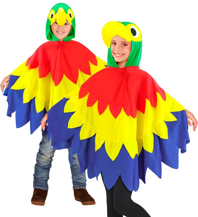 "PERROQUET (poncho avec capuche)"