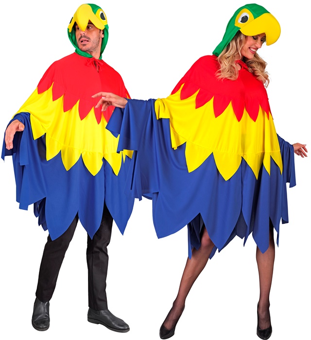 "PERROQUET (poncho avec capuche)"