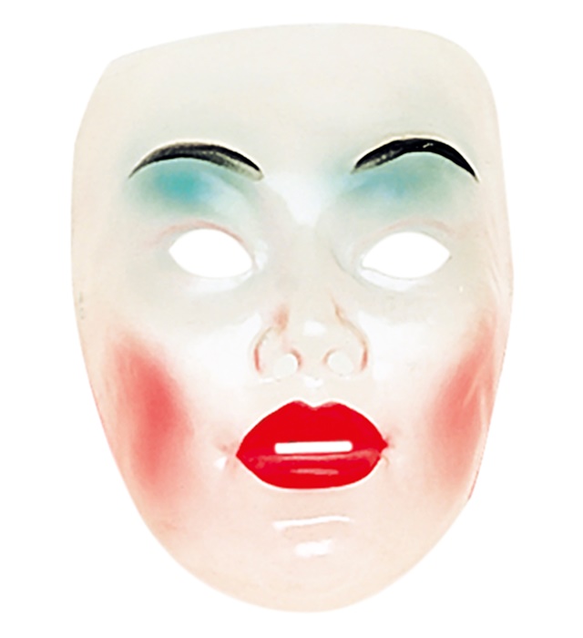 "MASQUE TRANSPARENT FEMME" en plastique