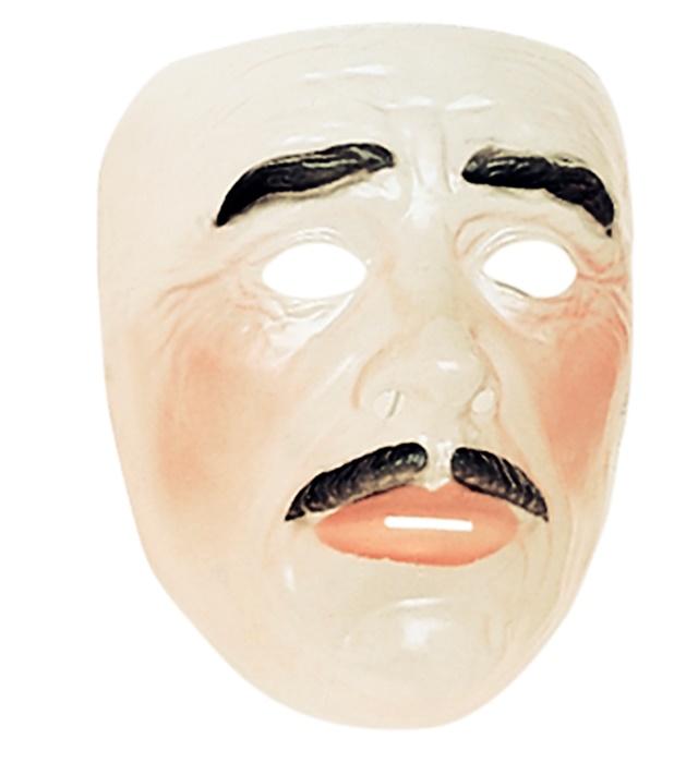 "MASQUE TRANSPARENT HOMME" en plastique