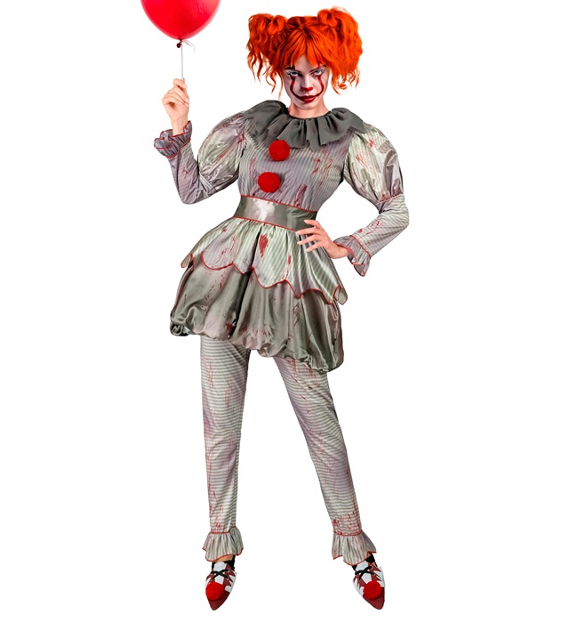 "CLOWN MECHANT" (robe, leggings, ceinture, couvre chaussures)