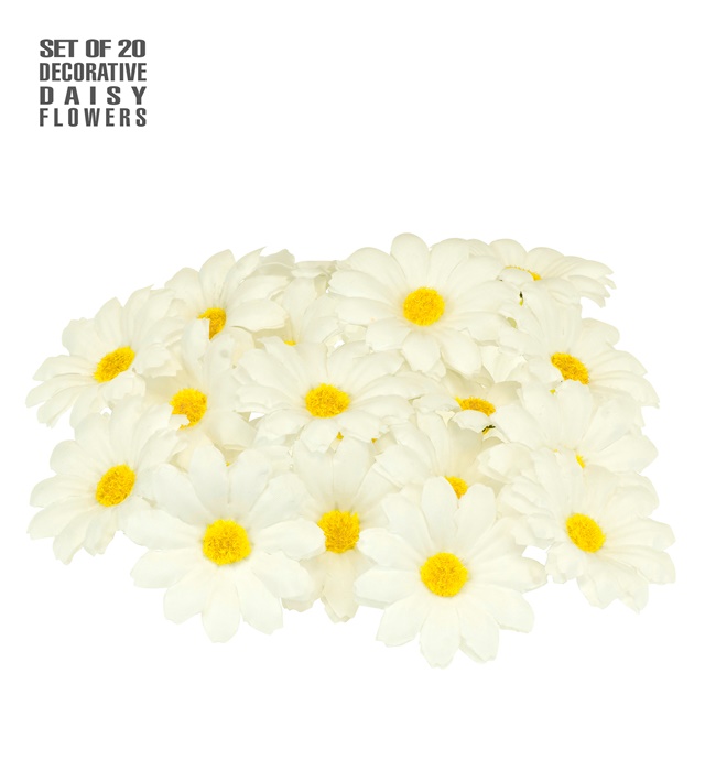 "SET DE 20 MARGUERITES DECORATIVES"