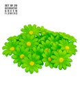 "SET DE 20 FLEURS VERTES DECORATIVES"