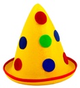 "CHAPEAU POINTU A POIS JAUNE" feutre