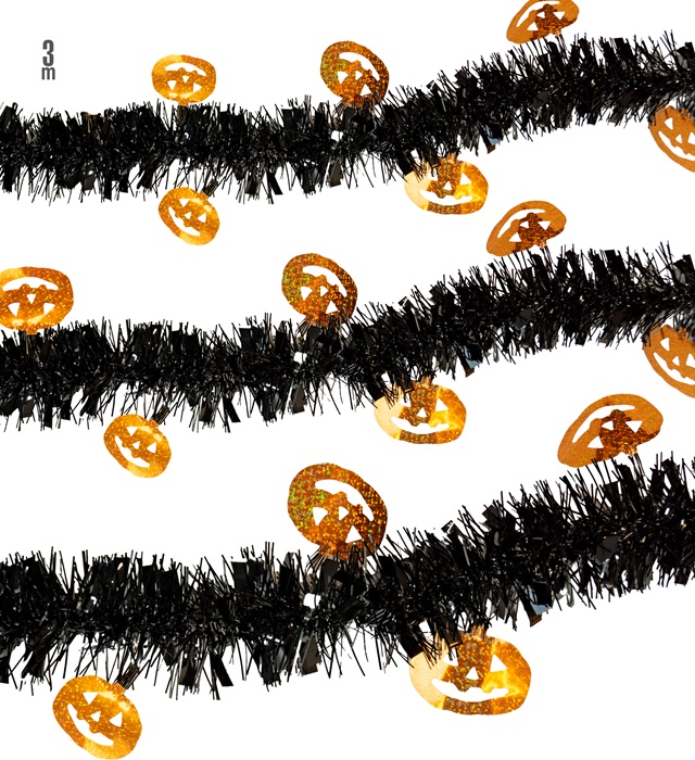 "GUIRLANDE CITROUILLE BRILLANTE" 3 m