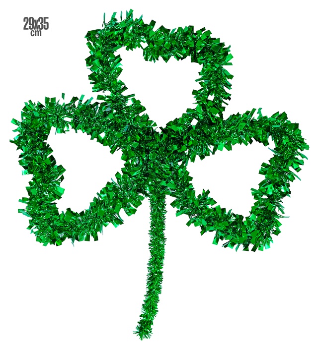 [17080] "TREFLE SAINT PATRICK EN FILS LAMES" 29x35 cm