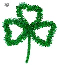 "TREFLE SAINT PATRICK EN FILS LAMES" 29x35 cm