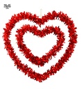 "SET DE 2 COEURS BRILLANTS" 28 et 45 cm
