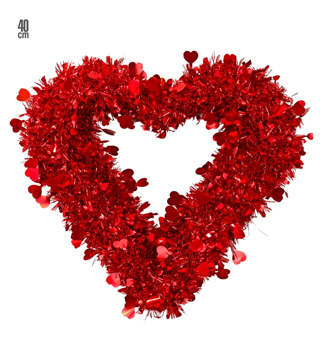 [17089] "COEUR BRILLANT" 40 cm