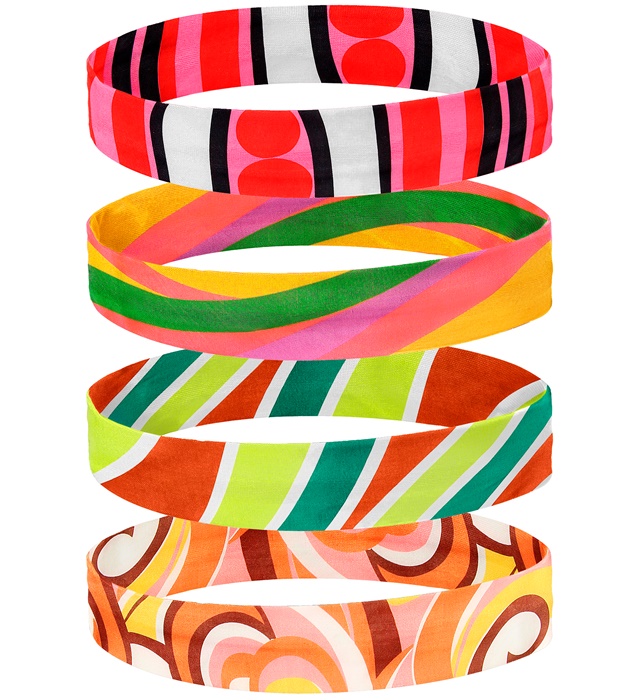 "BANDEAU 70'S" 4 couleurs ass.