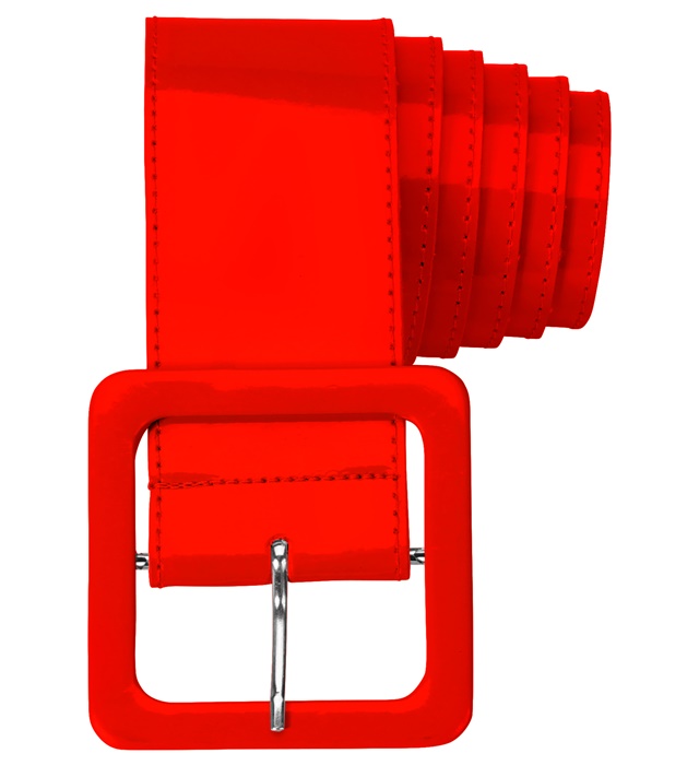 [17395] "CEINTURE VINYL ROUGE"