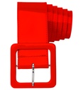 "CEINTURE VINYL ROUGE"