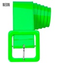 "CEINTURE VINYL VERT FLUO"