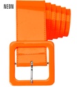 "CEINTURE VINYL ORANGE FLUO"
