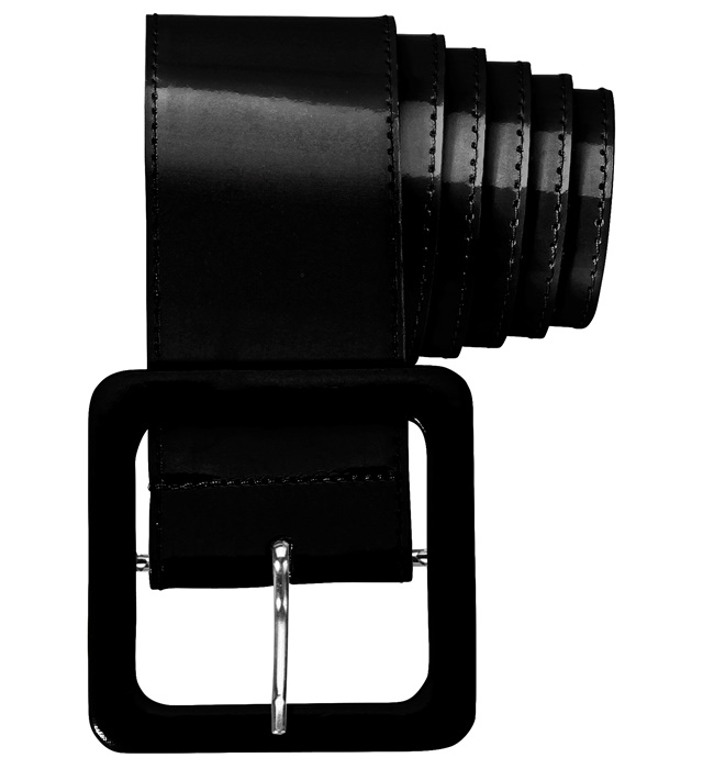[1739V] "CEINTURE VINYL" noire