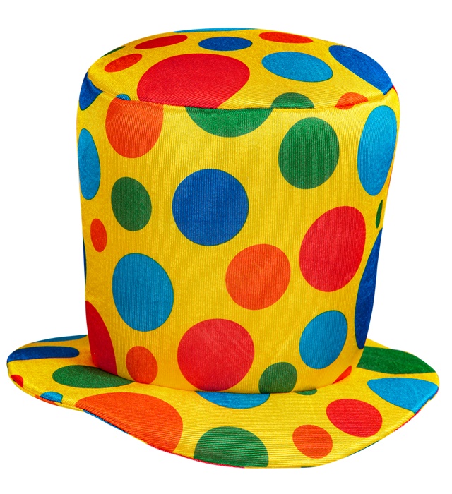 "HAUT-DE-FORME CLOWN" 22 cm