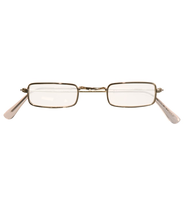 [18326] "LUNETTES DORES AVEC VERRES" forme rectangulaire
