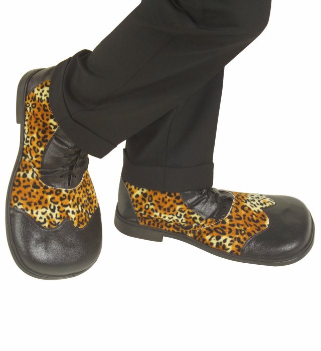 [1839L] "CHAUSSURES LEOPARD" avec semelle en dur