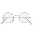 "LUNETTES ARGENT AVEC VERRES" forme ronde