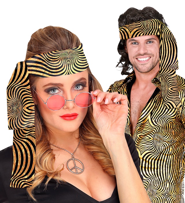 "THE 70s DISCO STYLE - golden waves" (bandeau)