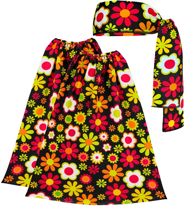"THE 60s FASHION - flowers" (bandeau et jambière)