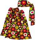 "THE 60s FASHION - flowers" (bandeau et jambière)
