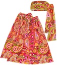 "THE 60s FASHION - paisley" (bandeau et jambière)