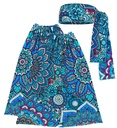 "THE 60s FASHION - blue mandala" (bandeau et jambière)