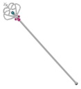 "BAGUETTE MAGIQUE ARGENT" 38,5 cm