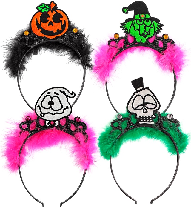 "TIARE D'HALLOWEEN" 4 styles