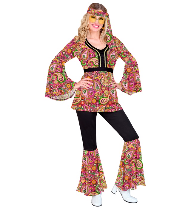 "THE 60s FASHION - paisley" (chemise, pantalon, bandeau)
