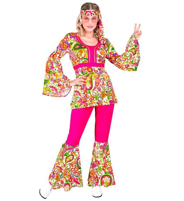 "THE 60s FASHION - peace & paisley" (chemise, pantalon, bandeau)