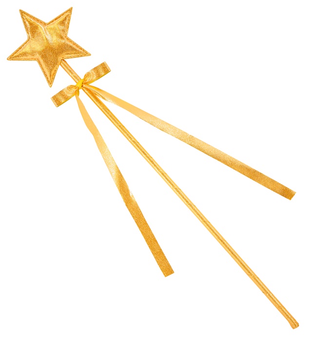 "BAGUETTE DE FEE OR" 39,5 cm