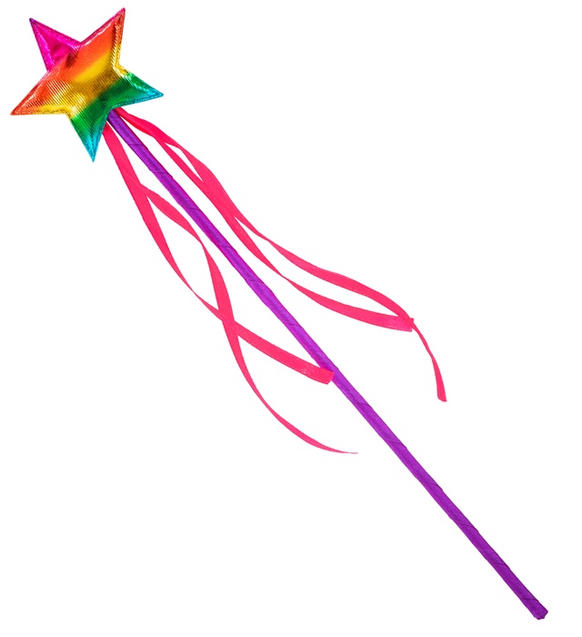[21079] "BAGUETTE DE FEE ARC EN CIEL" 39,5 cm