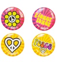 "SET DE 4 BROCHES HIPPIE"