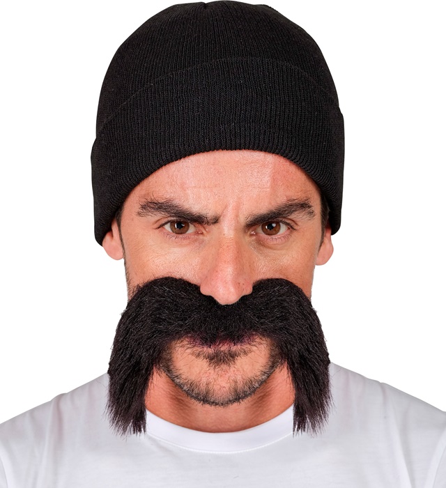 "SET PRISONNIER / MOTARD (casquette, moustache)"
