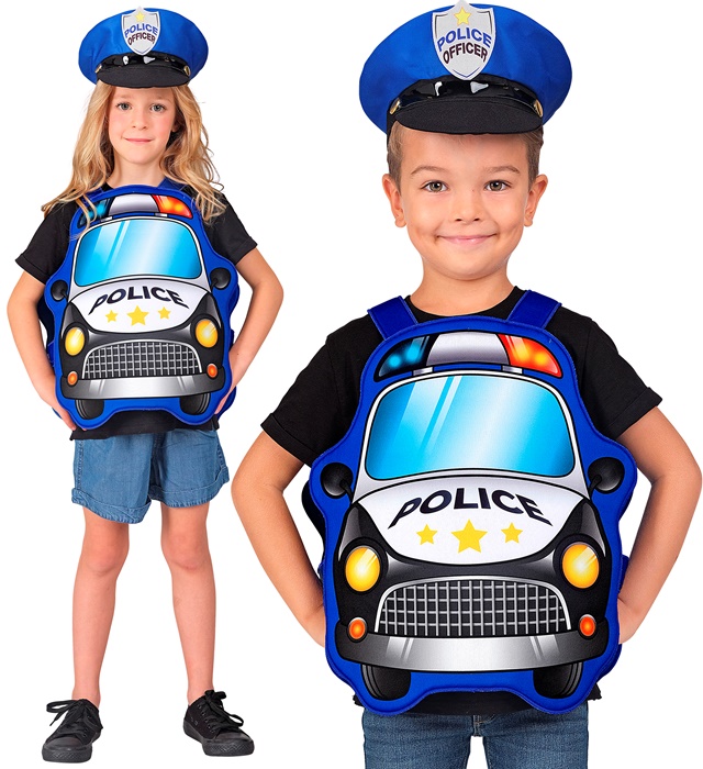 "POLICIER" (costume, chapeau)