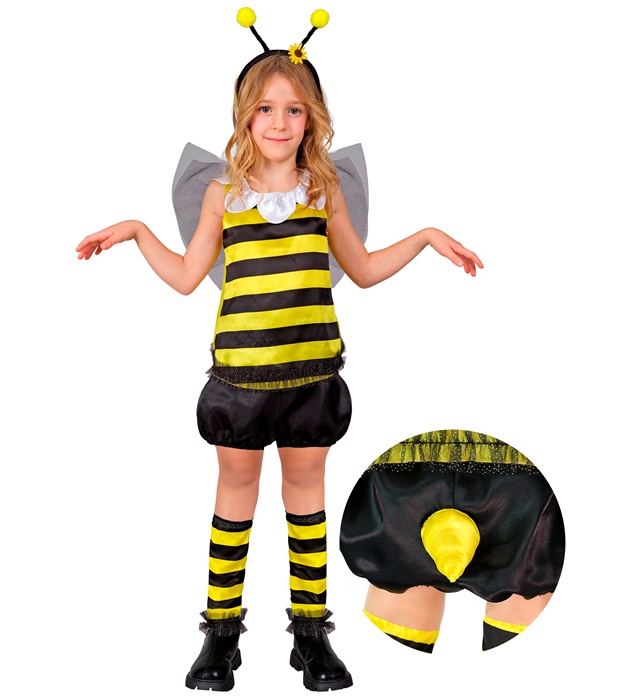 "ABEILLE" (maillot, short, jambières, ailes, antennes)