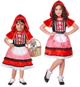 "CAPE ROUGE" (robe avec tablier, manteau avec capuche)