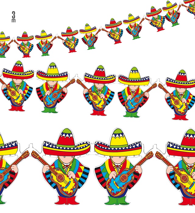 Set de "12 GUIRLANDE MARIACHI" 3 m