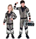 "COSTUME ANNEES 80 MULTICOULEUR REFLECHISSANT" (veste, pantalon)