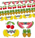 "GUIRLANDES FRUITS" 3 m - en 4 modèles assorties