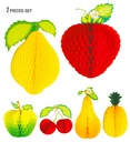 Set de "2 FRUITS COMBINES DECO" 3 combinations assorties