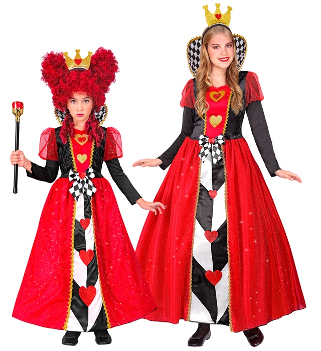 "REINE DES COEURS"(robe, couronne)