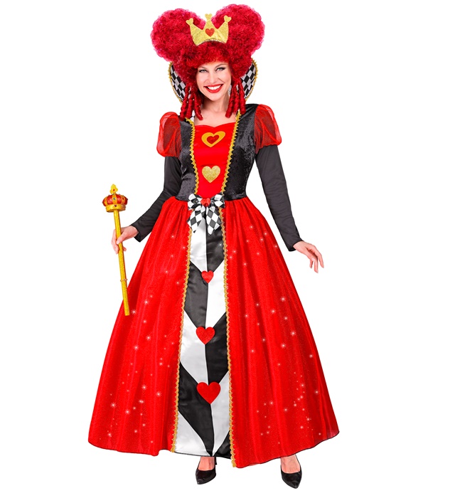 "REINE DES COEURS"(robe, couronne)