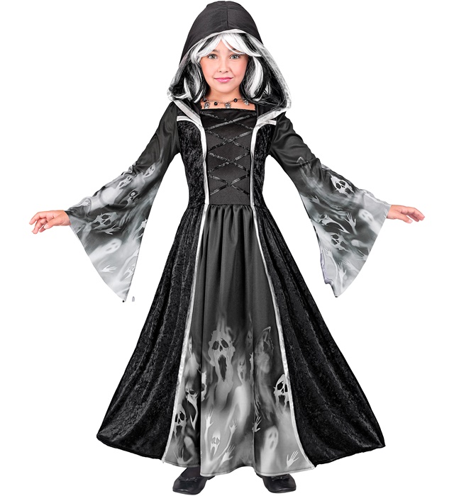 "AMES HURLANTES" (robe avec capuche)