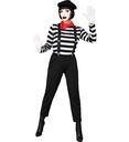 "MIME" (chemise, pantalon, bretelles, écharpes, gants, chapeau)