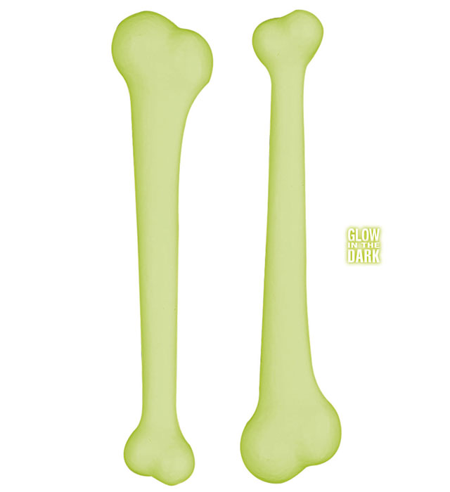 [2315F] Set de "2 OS MARACAS PHOSPHORESCENT" 23 cm