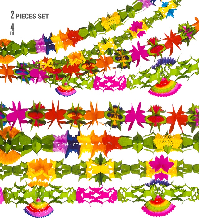 [2346L] Set de "2 GUIRLANDES LUXE" 4 m - en 4 modèles assorties