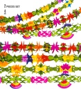 Set de "2 GUIRLANDES LUXE" 4 m - en 4 modèles assorties